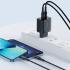Mcdodo CH-2501 40W GAN Fast Charging Adapter with 2xType-C Input- (Black)